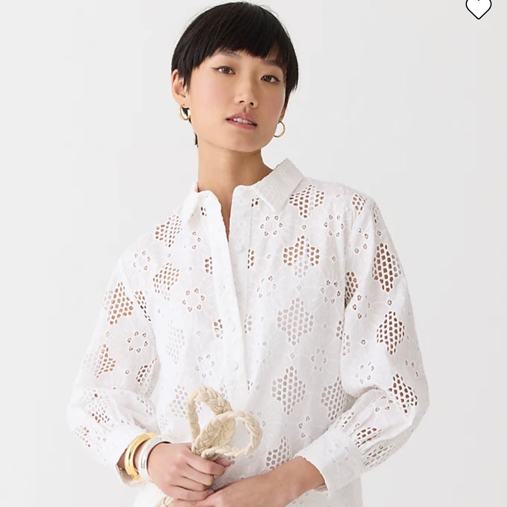 J. Crew Eyelet blouse